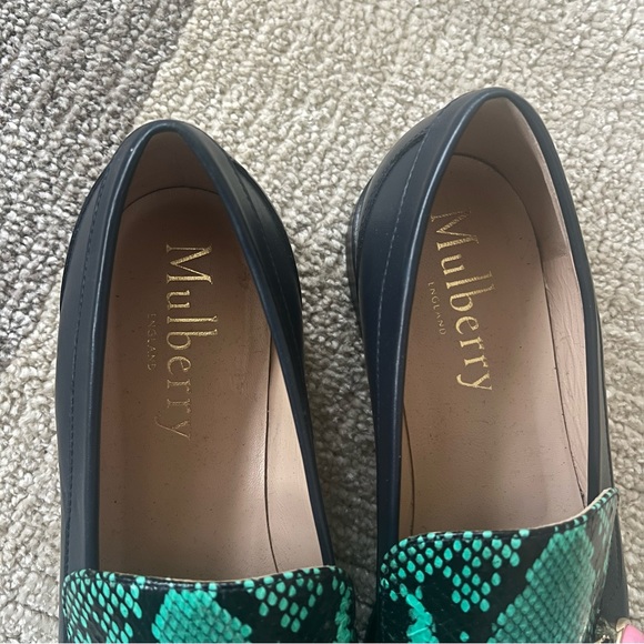 Mulberry Leather Pin Loafers - Picture 9 of 9